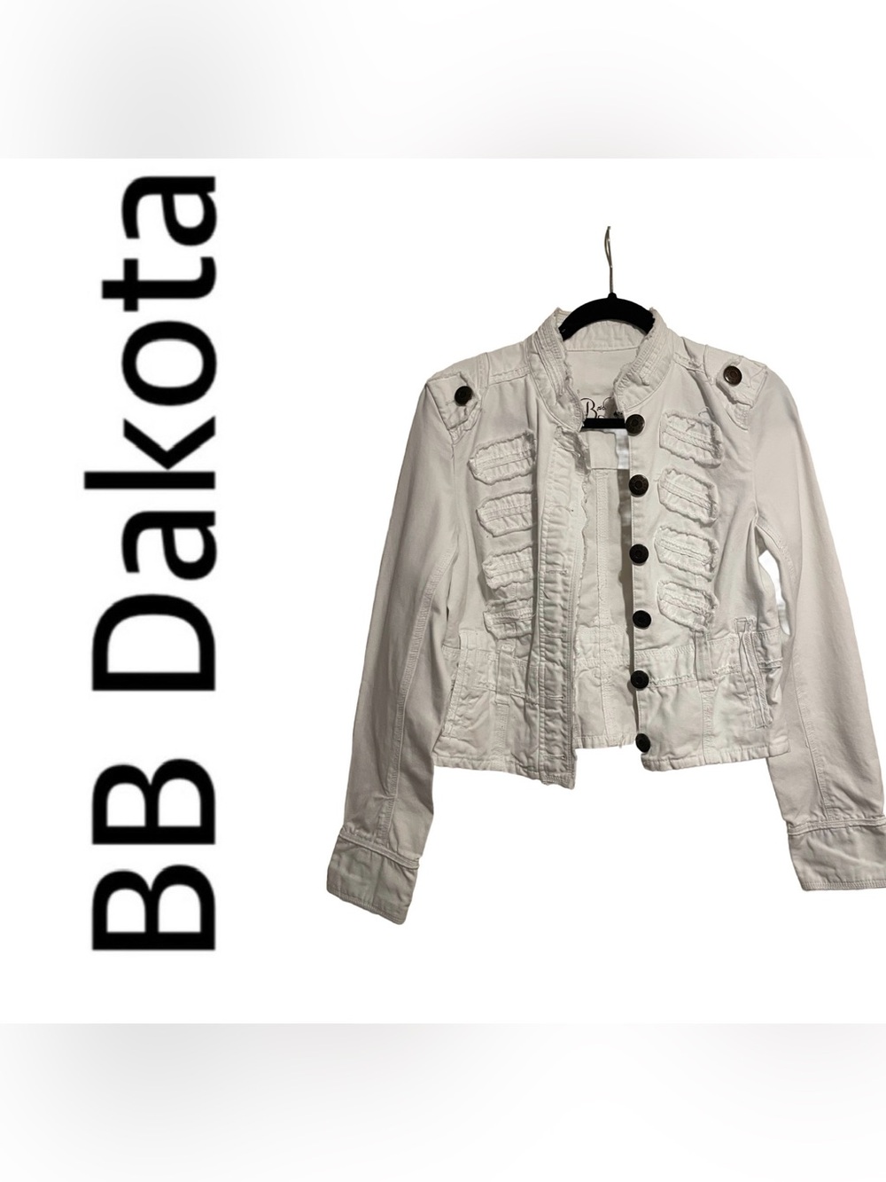 Vintage BB Dakota DENIM Battalion Lombard Military Jacket M